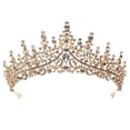 thumbnail image 1 of 1Pc Shiny Wedding Bridal Crown Alloy Rhinestone Wedding Hair Accessories, 1 of 8