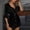 Black, variant on Women’s Trendy Shirt Roll Up Sleeve Button Down Shirt Dress Summer Curved Hem Business Casual Loose Belted Mini Dresses