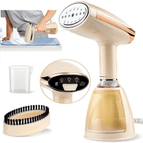 FTCBJJA Steamer for Clothes, 1500W Portable Handheld Travel Garment Steamer, Steam Iron, Fabric Wrinkles Remover,Portable Steamer 15s Fast Heat-up,320ml Water Tank(Gold)
