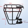 thumbnail image 2 of Mountain Bike Front Rack Backpack Rack Aluminum Alloy Hanging Bag Rack, 2 of 9