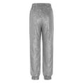 thumbnail image 5 of XDIAHBPL Casual Pants For Womens Pants Sparkly Pants For Elastic High Waisted Shiny Sequin Trousers Loose Long Pencil, 5 of 7