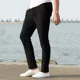 thumbnail image 5 of Pantalones Casuales De Lino De Algodón Sueltos Para Hombres, 5 of 8