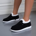 thumbnail image 4 of Women's Winter Warm Wendy Shoes,Comfort Cotton Lined Ankle Lightweight Non-slip Moccasins Canvas Flat Snow Boots, 4 of 8