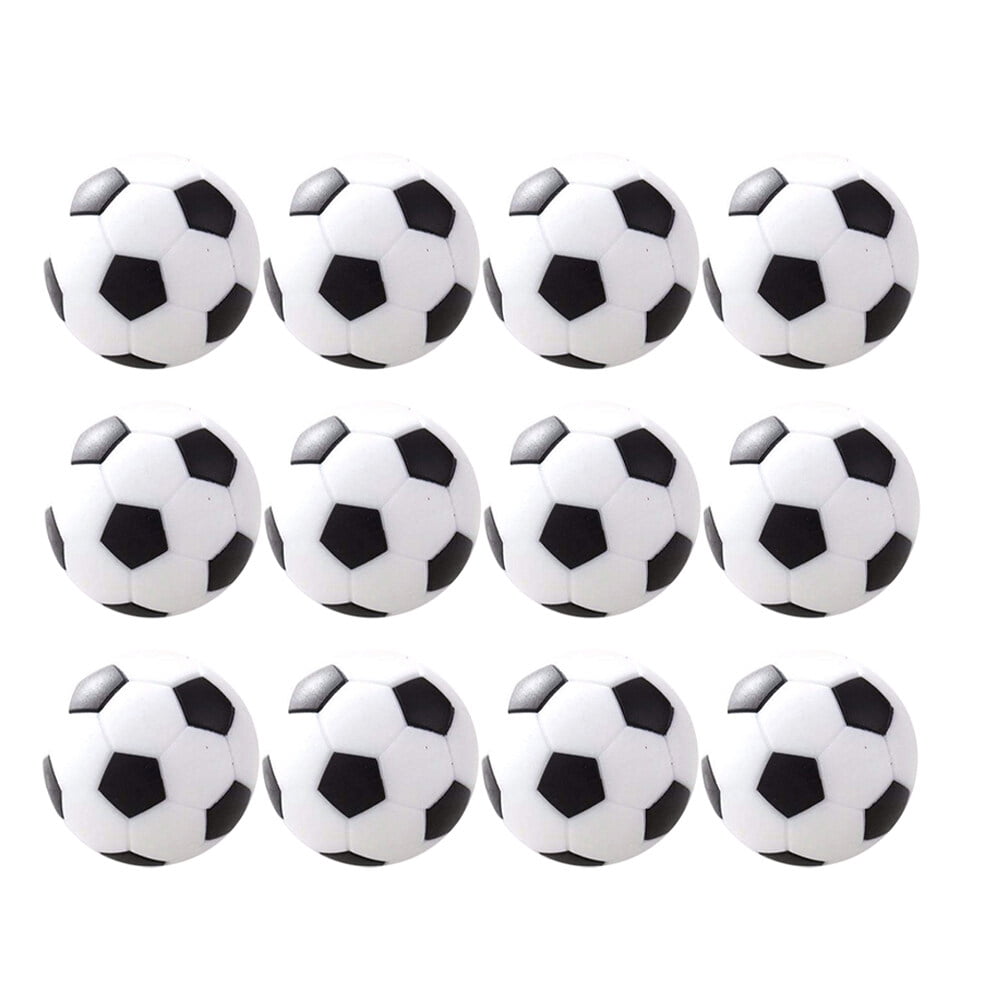 12 Pcs 3.1CM Classic Mini Football Toy Table Soccer Footballs