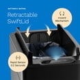 thumbnail image 3 of Bote de Basura para Cocina hOmeLabs 49L con Sensor y Tapa Retráctil Negro Mate, 3 of 8