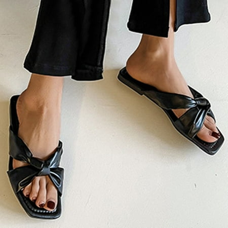 

〖Yilirongyumm〗 Black 39 Slippers For Women Fashion Outdoor Shoes Breathable Indoor Women s Leisure Casual Slippers Women s Slipper