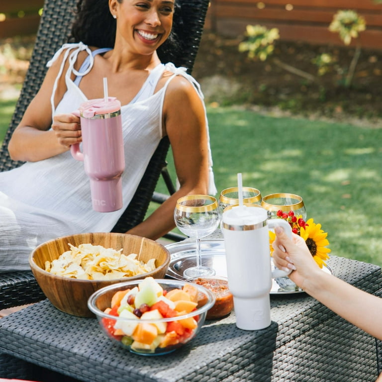 RTIC 40 oz Ceramic Lined Road Trip Tumbler, Leak-Resistant Lid