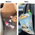thumbnail image 6 of Yuyamidu Snowman Car Trash Bag Xmas Tree Car Trash Can Organizer Decor Accessories Christmas Auto Garbage Bag for Front Seat Back Seat Blue Car Waste Bag, 6 of 7