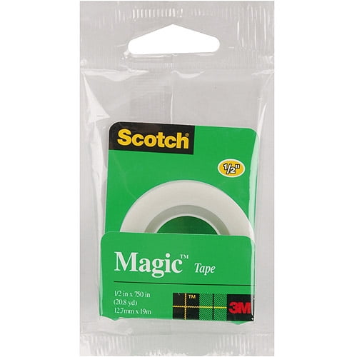 Scotch Magic Tape Refill, .5" x 750"