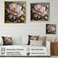thumbnail image 4 of Designart "Pink Grey Peonies Blooming IV" Floral Peony Canvas Wall Art, 4 of 5