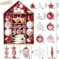 thumbnail image 1 of Adornos Navideños 70 Piezas Colgantes Decorativos para Colgar en el Árbol de Navidad para Fiestas en Casa Regalos para Año Nuevo 2023 Rojo y Blanco, 1 of 4
