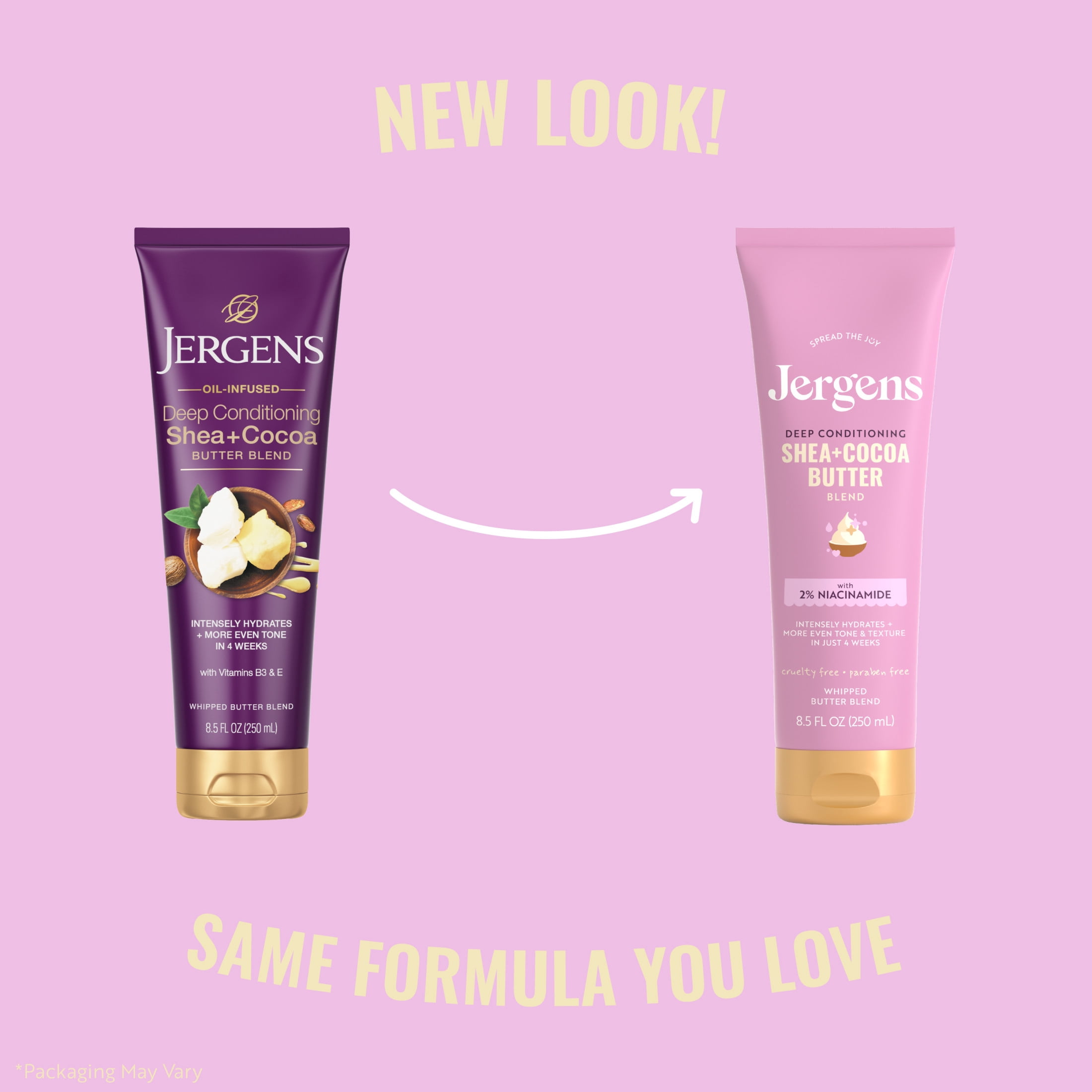 Jergens Deep Conditioning Lotion Shea + Cocoa Whipped Body Butter, Vitamin E, Dry Skin, 8.5 fl oz