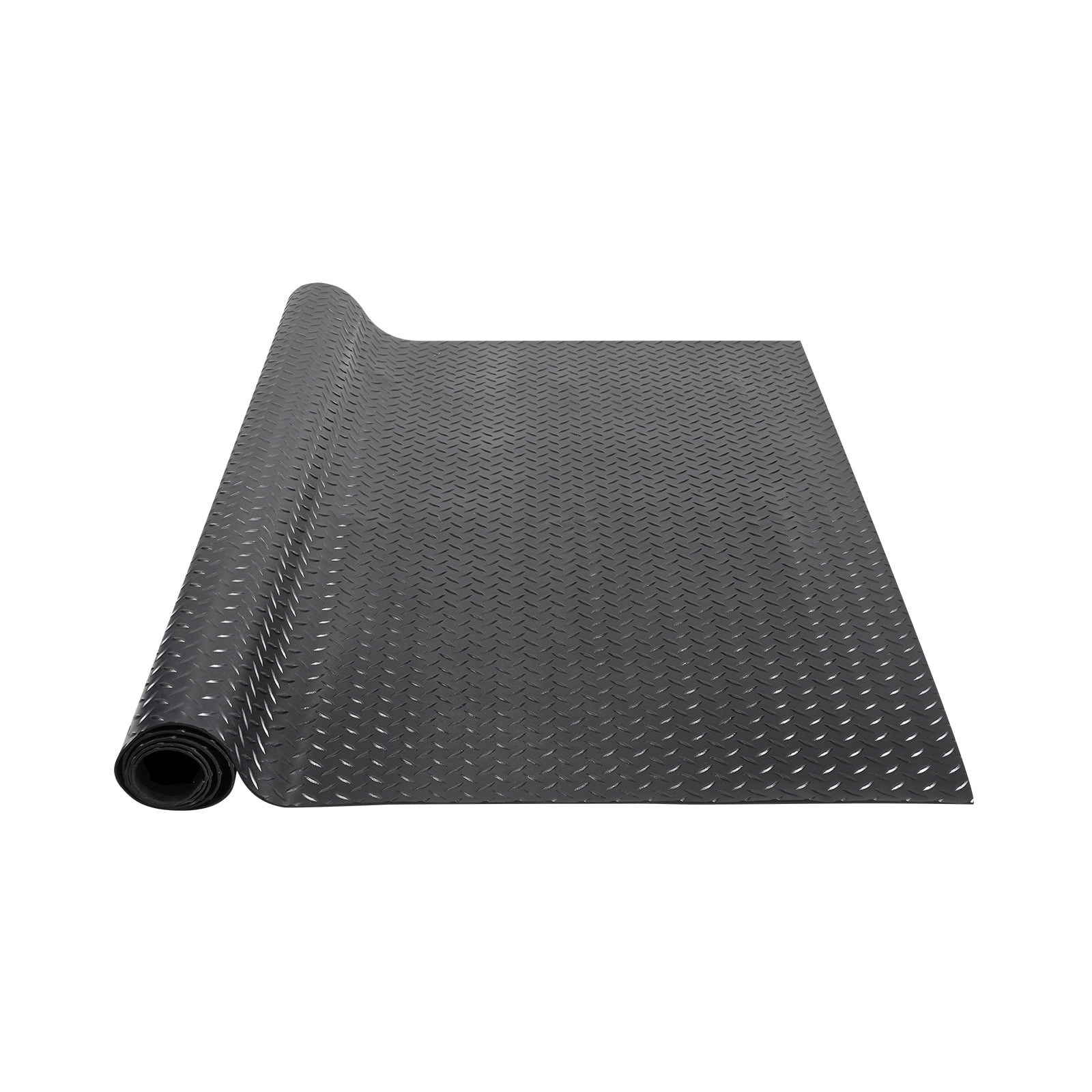KFFKFF Diamond-Plate Rubber Flooring Roll 3mm x 4ft x 6ft Garage Floor Mat SBR