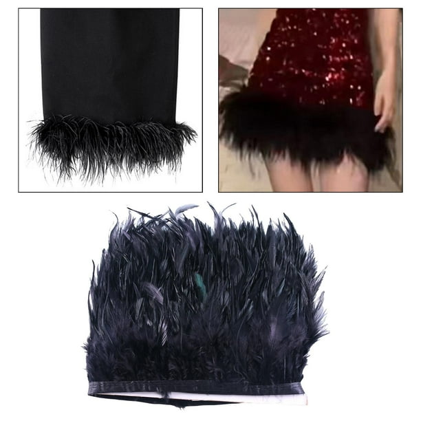 Cinta de adornos de flecos de plumas artificiales para ropa de cama ropa interior decoracion del hogar vestido de novia ropa para vestido perfecl Sombrero de vestir Walmart en linea