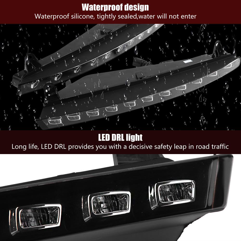 Feux De Jour LED DRL Pour Audi Q7 - Clignotants Jaunes, Neufs Sous Emballage