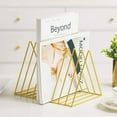 thumbnail image 1 of 9 Slot Black Magazine Holder,Desktop File Sorter Organizer Triangle Bookshelf Decor Home Office, 1 of 6