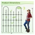 thumbnail image 2 of 58 x 73 Inch Outdoor Garden Rose Arch Trellis for Climbing Plants Black Metal, 2 of 9