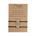 thumbnail image 1 of Fútbol en forma de tarjeta Mejor Amigo Pulseras Parejas Pulseras para 2 a juego de él y su amante pulsera de joyería para la relación de amistad novio novia, 1 of 6