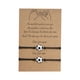 thumbnail image 1 of Fútbol en forma de tarjeta Mejor Amigo Pulseras Parejas Pulseras para 2 a juego de él y su amante pulsera de joyería para la relación de amistad novio novia, 1 of 6