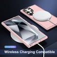 thumbnail image 4 of ELEHOLD for Samsung Galaxy S24 Ultra Compatible with Magsafe Accessories Case,Translucent Matte Magnetic Slim Non-Slip Shockproof Women Men Protective Cover,Pink, 4 of 7