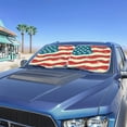 thumbnail image 4 of Jeiento Featured Flag Sunshade Visor Windshield Sunshade Car Front Sunshade Blocks Sun Visor Easy to Install Sun Shade for UV Protection Removable Automotive Accessories, 4 of 7