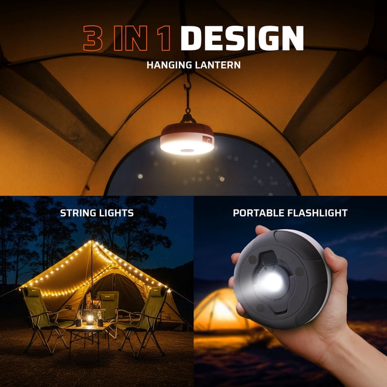 Roamcraft™ Portable LED Camping String Light with Built-in Power