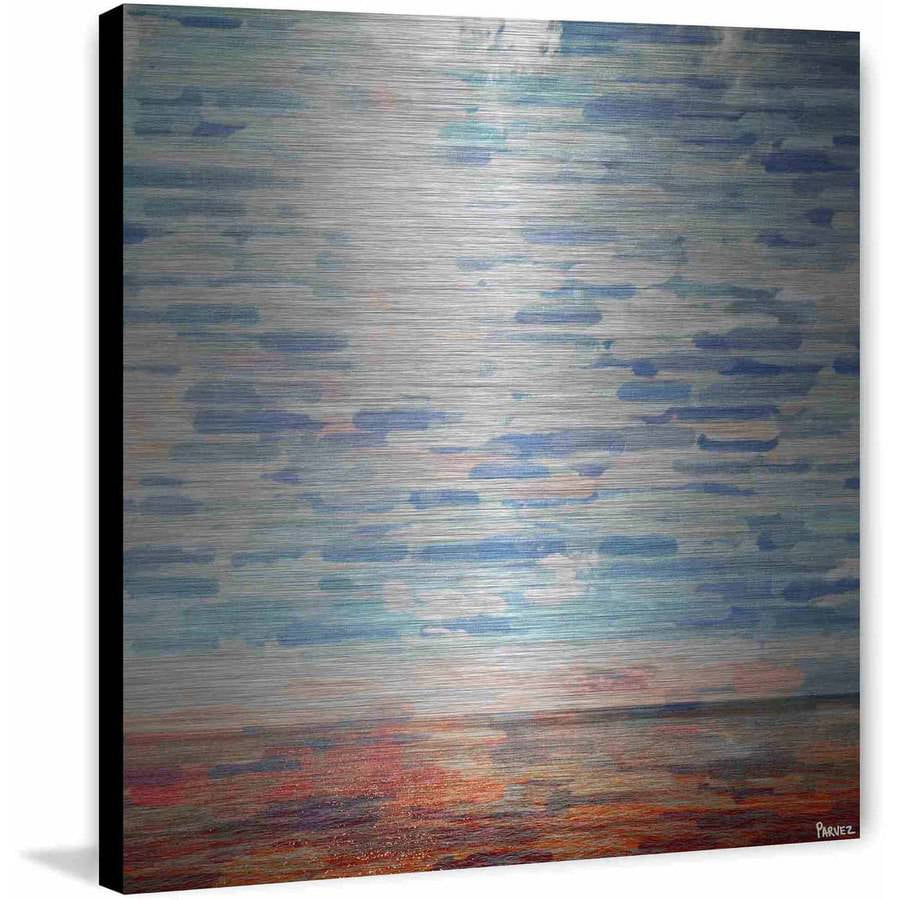 Parvez Taj  'Forgotten' Painting Print on Brushed Aluminum 18 x 18
