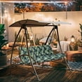 thumbnail image 7 of Porch Swing Cushion 40in, Waterproof Bench Cushion for Outdoor Furniture, 2-3 Seater Replacement Glider Cushion with Ties for Backyard and Garden（palm 40"), 7 of 7
