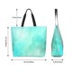 thumbnail image 5 of Fotbe Cyan Mint Marble Bolsa Tote Estética de Lona con Estampado para Mujer - Bolsa Reutilizable de Hombro Casual para Vacaciones, Compras, Trabajo y Gimnasio, 5 of 8