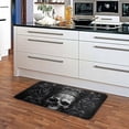 thumbnail image 5 of Dreamtimes Skull Wearing Crown Area Rug 39x20 in, Stain Resistant Carpet Throw Rug with Elastic Cotton Interlayer for Kitchen Bathroom Living Room Bedroom, 5 of 6