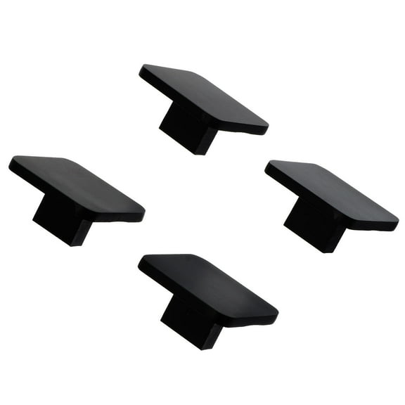 WHAMVOX 4 Pcs Drawers Modern Handle Cabinet Knobs 4X4CM Black