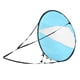 thumbnail image 2 of Kayak Wind Sail de 43 ", Kayaks Downwind Wind Paddle Sail, Tafetán de poliéster Durable Plegable Kayak Wind Sail Ventana transparente Canoa Wind Sail Boat Accesorio para deportes acuáticos(azul), 2 of 5