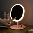 thumbnail image 4 of Makeup Mirror with Lamp Replenish Light Rechargeable Dormitory Desktop Mirror, 4 of 8