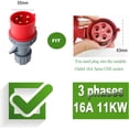 thumbnail image 4 of Scienceny Cargador EV tipo 2 de 11 kilovatios, cargador portátil EV, cable de carga tipo 2, carga ajustable Paneles de instrumentos para automóviles, 4 of 6