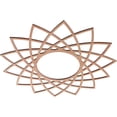 thumbnail image 2 of Ekena Millwork 26"OD x 10"ID x 1/4"T Eleanor Wood Fretwork Pierced Ceiling Medallion, Cherry, 2 of 3