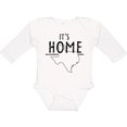 thumbnail image 3 of Inktastic Its Home- State of Texas Outline Distressed Text Boys or Girls Long Sleeve Baby Bodysuit, 3 of 5