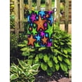 thumbnail image 2 of LADDKE Holiday Bright of Shiny Sparkles and Sequins in The Form Stars on Dark Disco for Garden Flag Decorative Flag House Banner 12x18 inch, 2 of 2