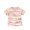 Pink, variant on Kids Striped Short Sleeve T-Shirt Embroidered Letter Crew Neck Tee Classic Horizontal Stripe Summer Casual Basic Top for Boys Girls(Purple,1-2 Years)