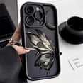 thumbnail image 2 of Black Butterfly Case For Realme C35 C53 C51 C55 C12 C11 C15 C20 C21Y C25 C30 Oppo A17 A16 A15 A53 A54 A55 A57 A58 Reno 8T Cover, 2 of 4