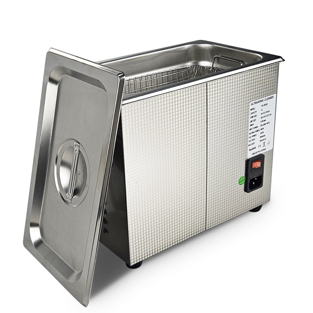 3L Stainless Steel Ultrasonic Cleaner with Degreasing Tablets  Silver Professional Jewelry Tool Washer