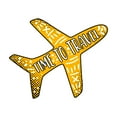 thumbnail image 2 of Home Wall Decal - Time to Travel - Cute Travelling Design Cute Aeroplane with Travelling Quote - Proudly Hand Made Decal - Size: 20 In(W) x 16 In(H), 2 of 5