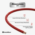 thumbnail image 3 of InstallGear 8 Gauge AWG OFC Pure Copper Power Ground Wire Cable (25ft Red) - True Spec Welding, Battery, Automotive, Car Audio, RV, Amp Wiring, 3 of 7