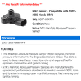 thumbnail image 2 of MAP Sensor - Compatible with 2002 - 2005 Honda CR-V 2003 2004, 2 of 2