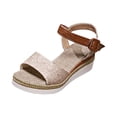 thumbnail image 3 of Willtoo Wedges for Women Summer Dressy Slip On Orthopedic Sandals with Arch Support Open Toe Ankle Strap Beach Boho Sandals, 3 of 6
