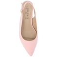 thumbnail image 5 of Journee Womens Sylvia Sling Back Covered Block Heel Pumps, Widths Available, 5 of 9