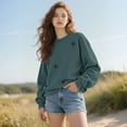 thumbnail image 6 of Bovemsi Womens Sweatshirts Fashion Casual Warm Sweatshirt Long Sleeve Soft Printed Shirt Ladies Winter Tops Fall Fashion Outfits 2025 Clothes, 6 of 9