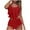 Red, variant on VerPetridure Womens Tankini Swimsuits Ruffled Tank Top Tummy Control Bikini Sets High Waisted Two Piece Bathing Suits,Women Summer Solid Crew Neck Swimwear Summer Beach Essentials