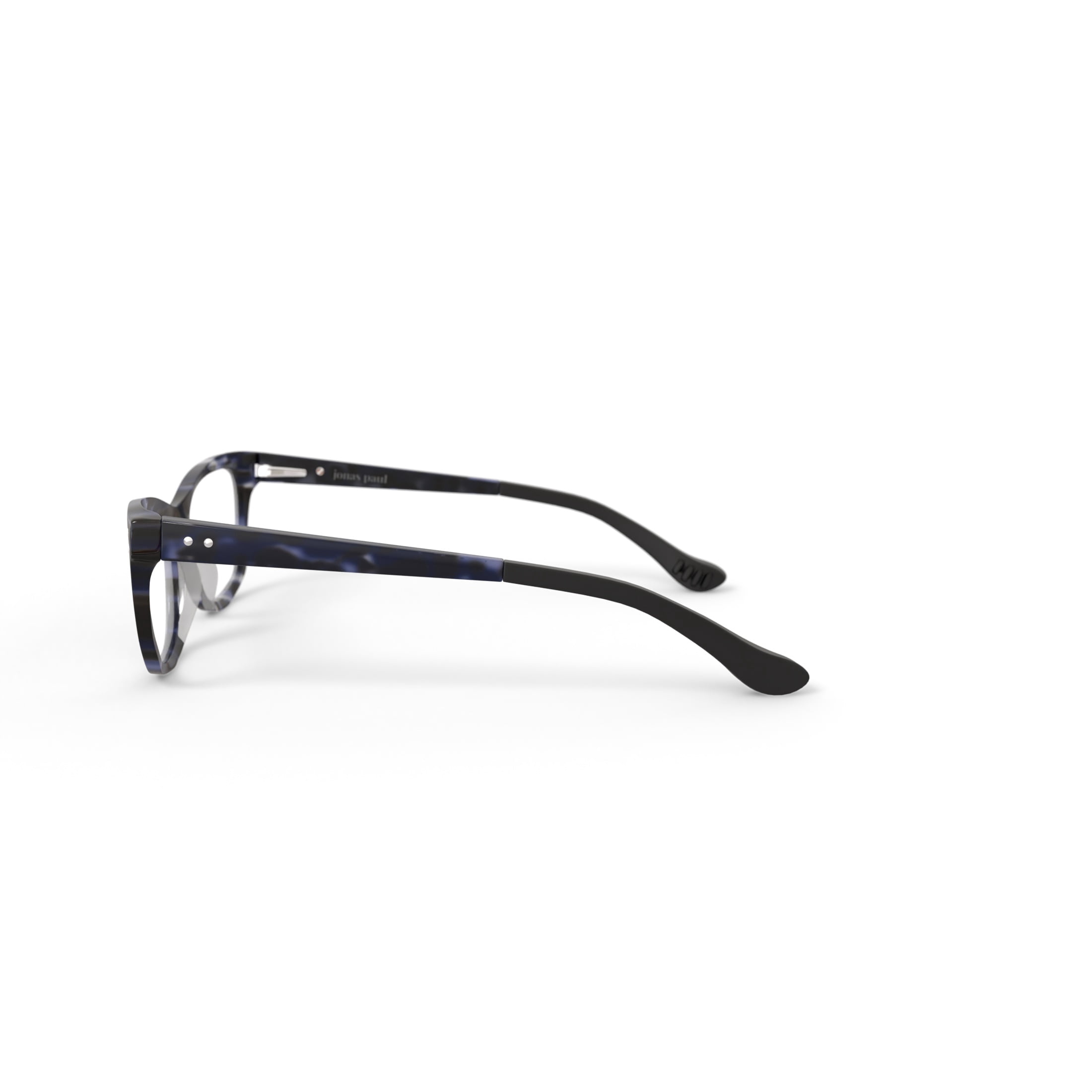 Jonas Paul Youth Lincoln/Lauren Square Prescription Eyeglasses with Case, Blue Tortoise