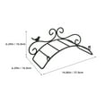 thumbnail image 2 of Pretyzoom Decorative Black Hose Holder Wall Mount Rack for Easy Garden Hose Organization, 2 of 7