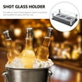 YIHONGMU Acrylic Shot Glass Display Holder 6Hole Rack for Bar & Party
